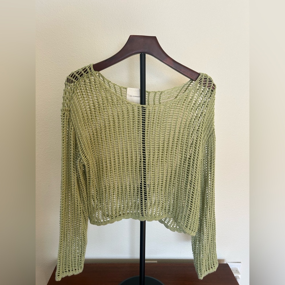 Green Women's Knitted Swimsuit Cover Up
